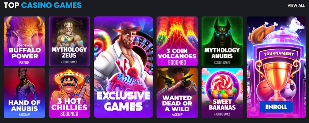 MyStake Casino Games
